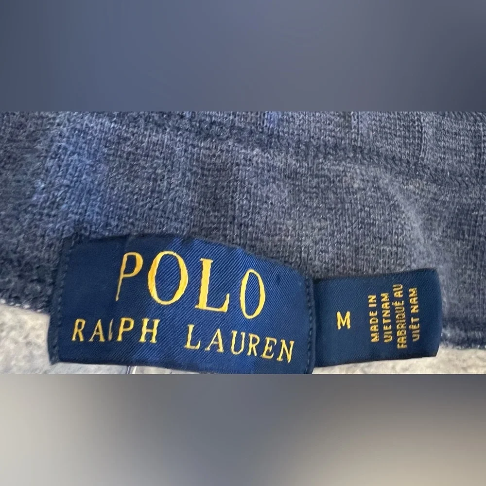 Polo Ralph Lauren Sweatpants Joggers Men's Medium Blue Red Pony Logo Drawstring